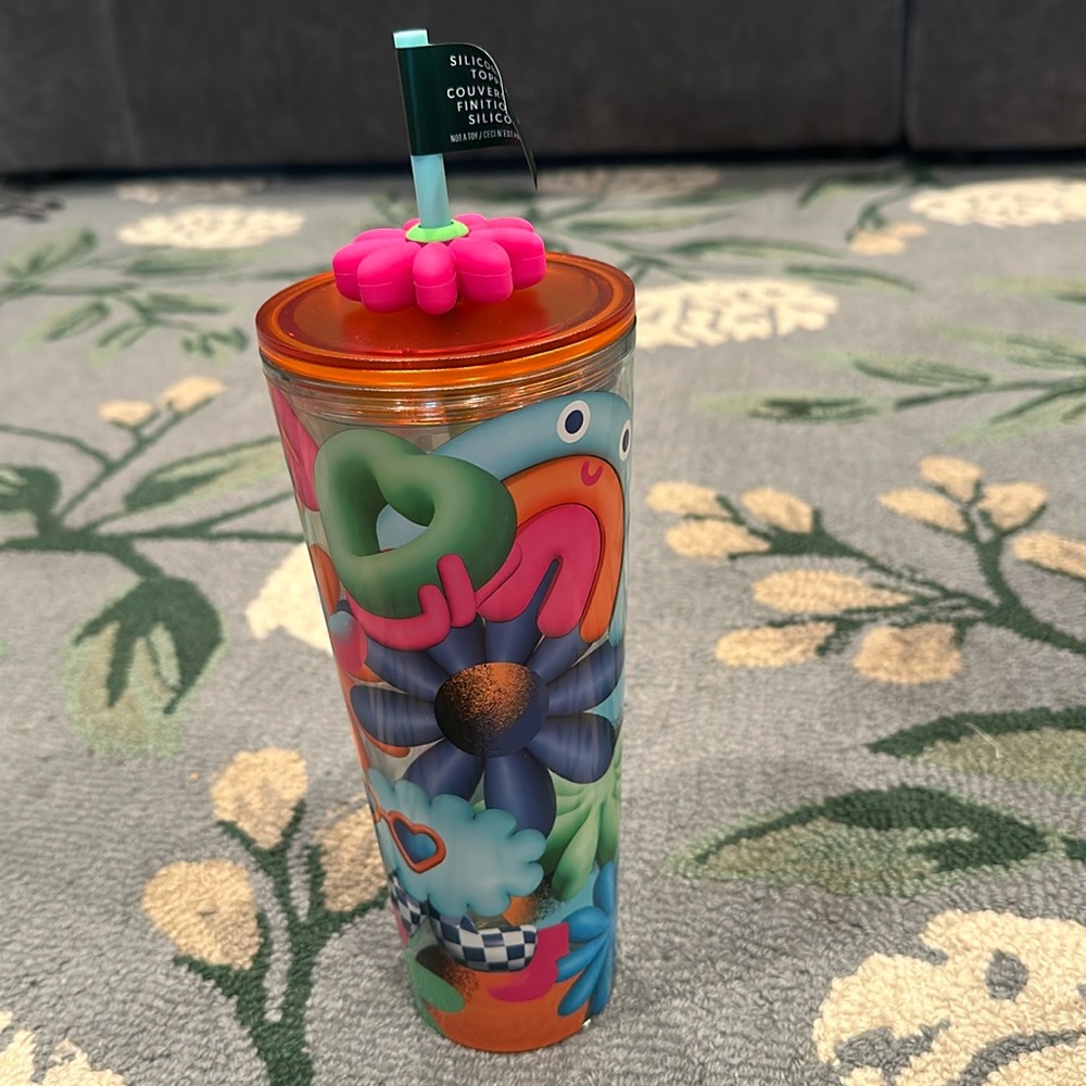 Starbucks Floral 2025 24oz Cold Cup Tumbler